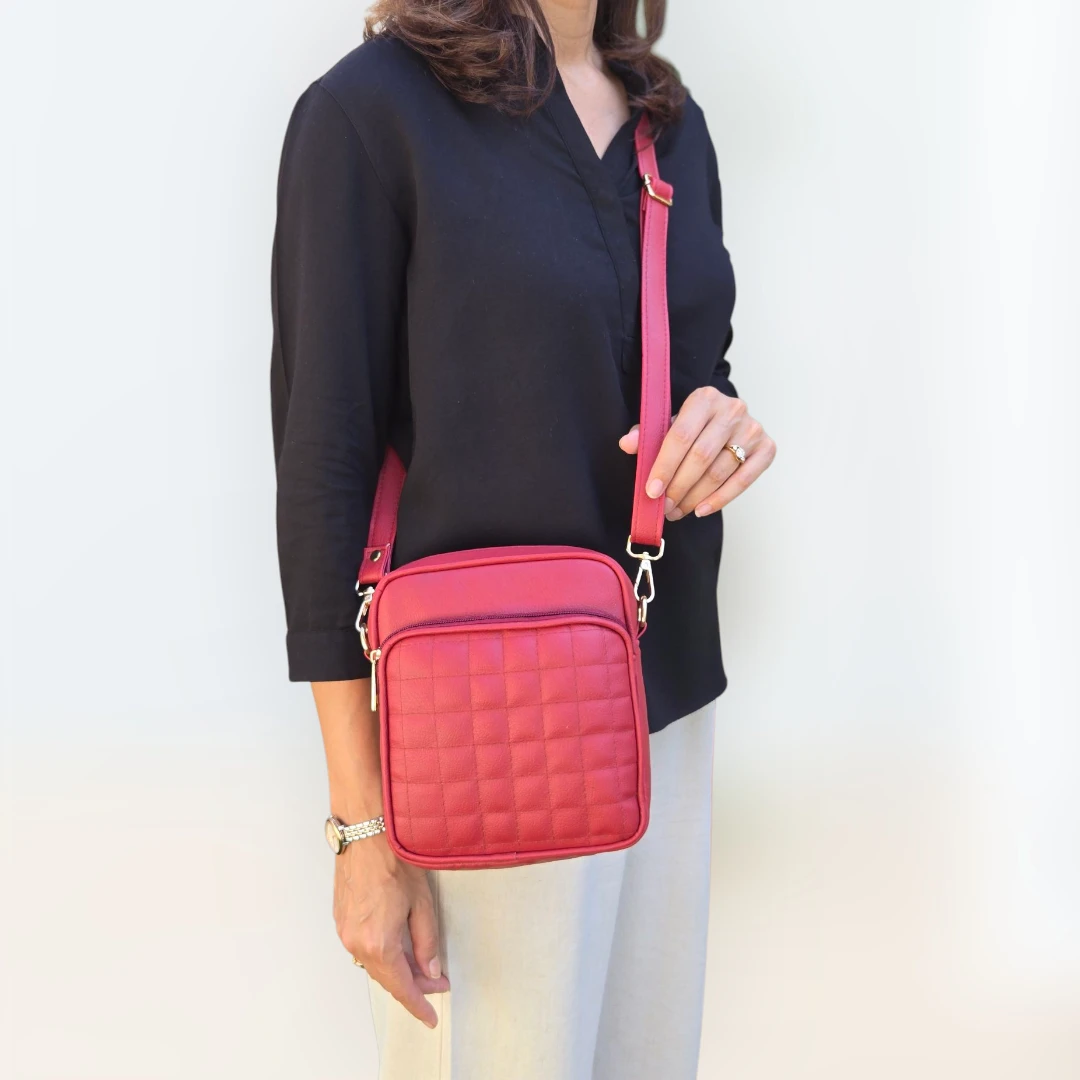 Double Zipper Crossbody Bags