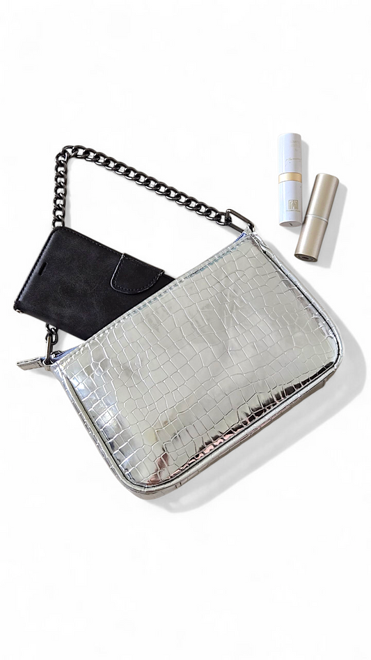 Mini Silver Crocodile