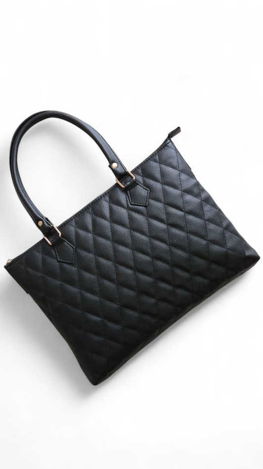 Black Quilted Laptop sleeve