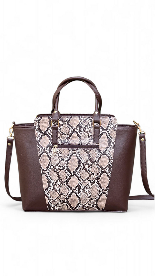 Brown Snake Big Tote