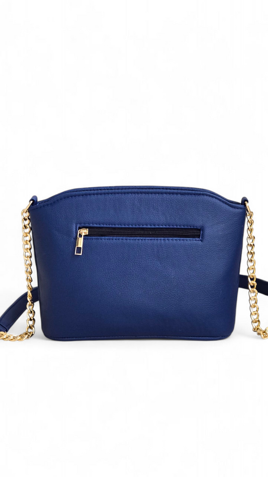 Blue Quilted Cross Body