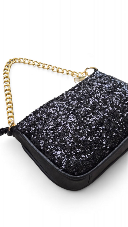 Mini Black Sequins