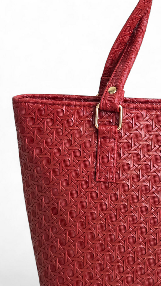 Maroon chitai Tote