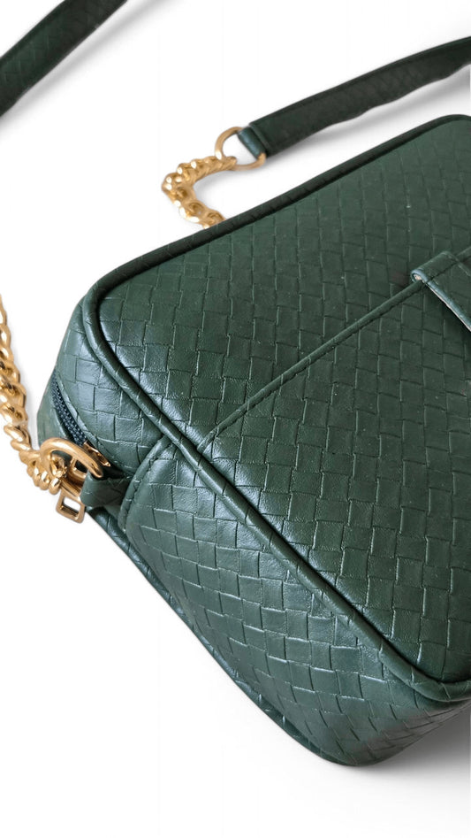 Green Chittai Crossbody