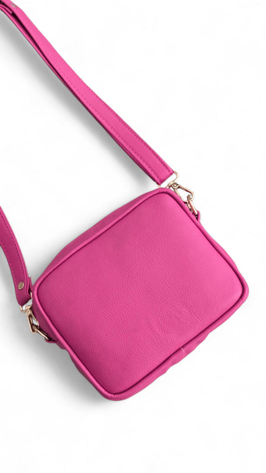 Signature Stripes Double Zipper Crossbody