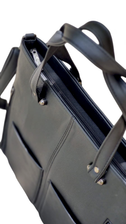 Solid Black Big Tote