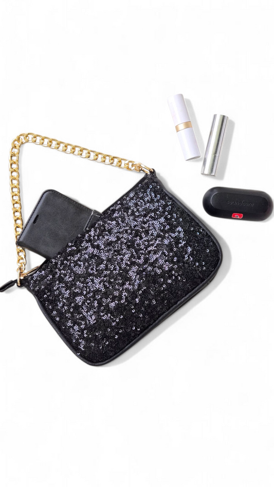 Mini Black Sequins