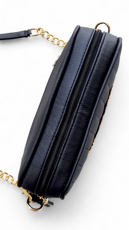 Multi colored Snakeskin with black